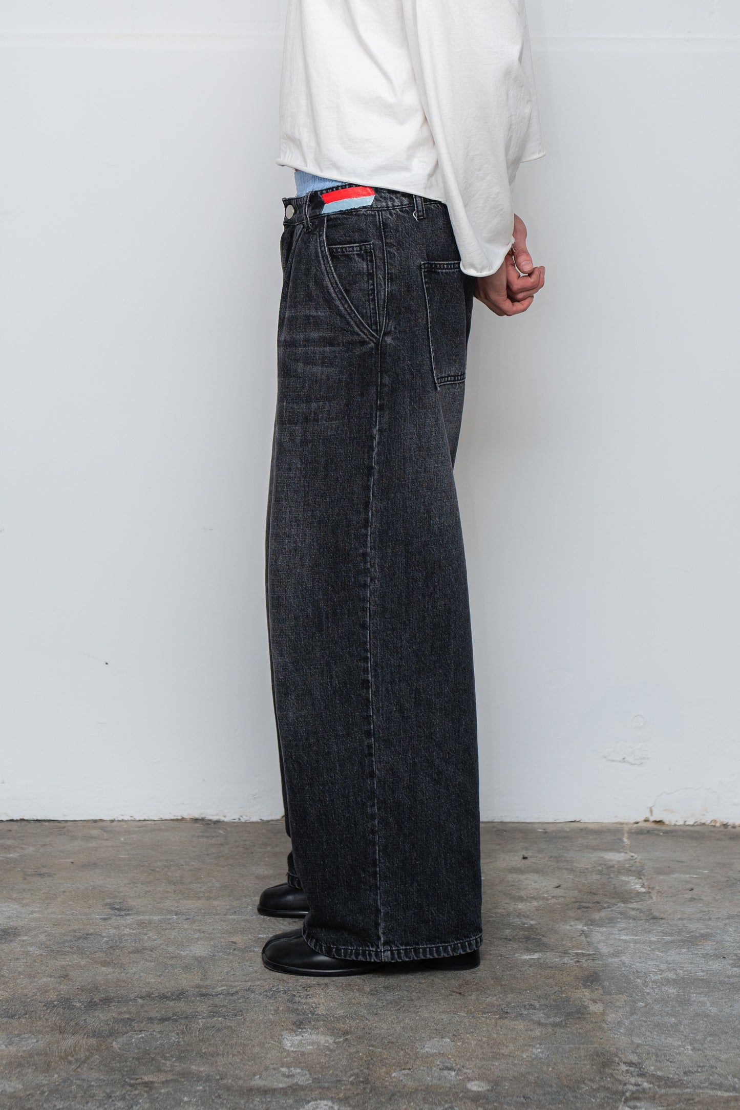 Ricca Black Washed Denim Jeans (PRE-ORDER)